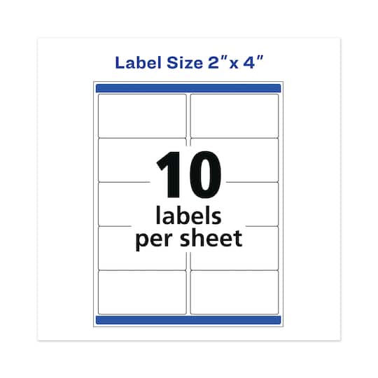 5 Packs: 500 ct. (2,500 total) Avery® 2